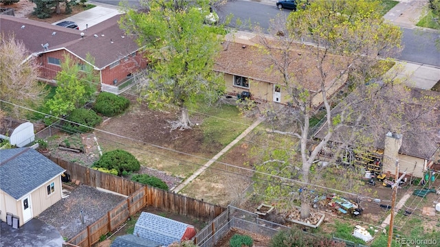 view of subject property
