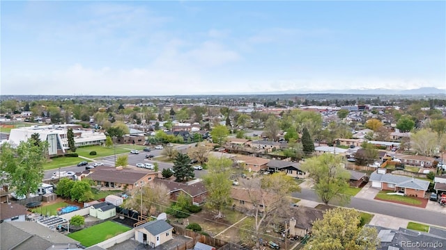 aerial perspective of suburban area