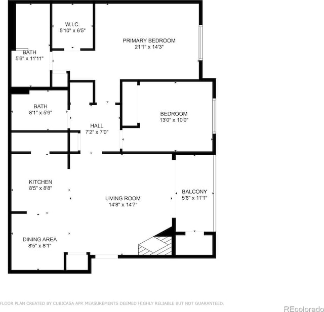 4451 S Ammons St Unit 4-203, Littleton, CO 80123 - property floor plan