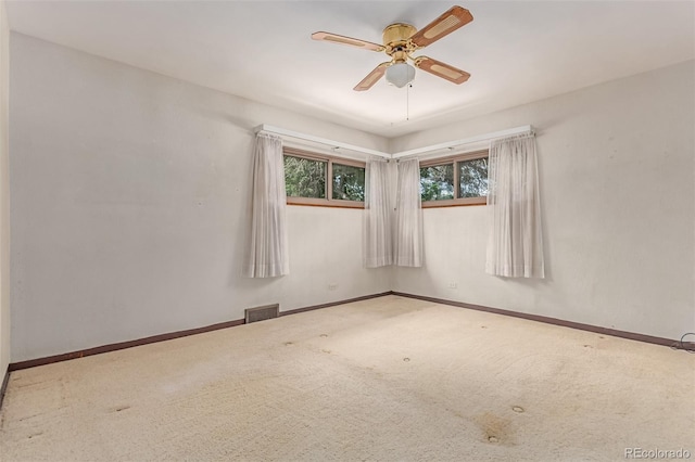 10841 Montview Blvd, Aurora, CO 80010 - carpeted spare room featuring ceiling fan and baseboards