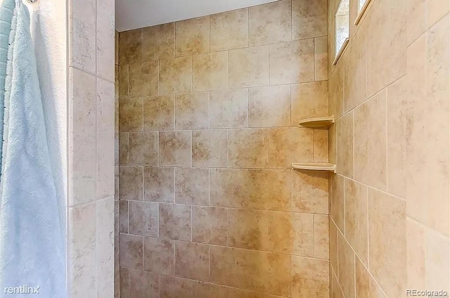 room details with a shower