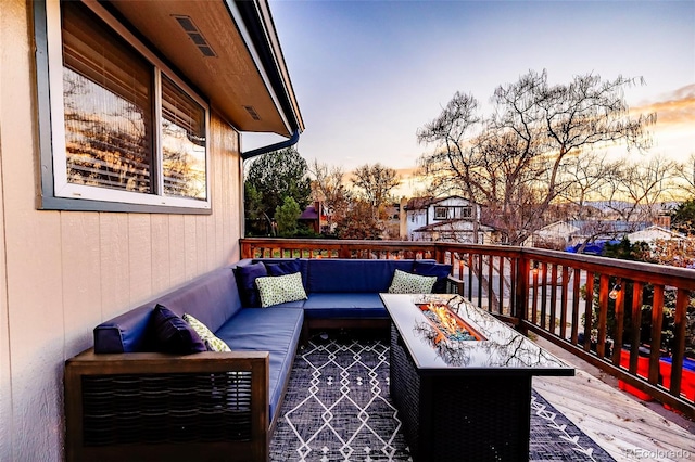 11008 Vrain Ct, Westminster, CO 80031 - deck at dusk with outdoor lounge area