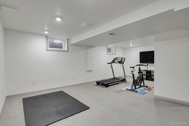 7882 S Valentia Way, Centennial, CO 80112 - exercise area featuring carpet floors and baseboards