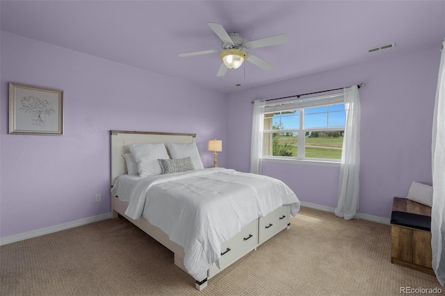19735 Knights Xing, Monument, CO 80132 - bedroom featuring light colored carpet and ceiling fan