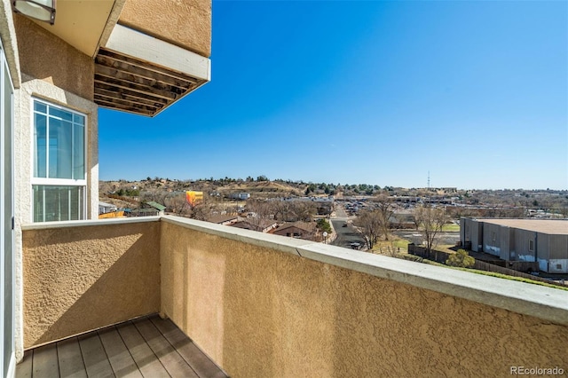 1447 Madison Ridge Hts, Colorado Springs, CO 80904 - balcony featuring a residential view