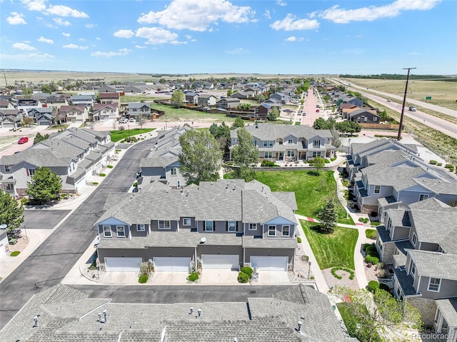 aerial perspective of suburban area