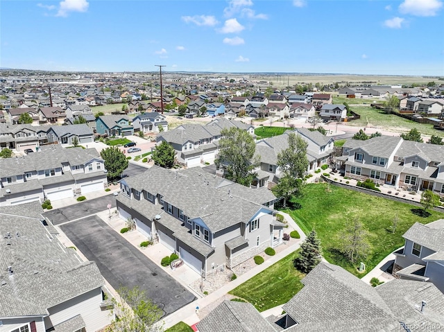 aerial perspective of suburban area