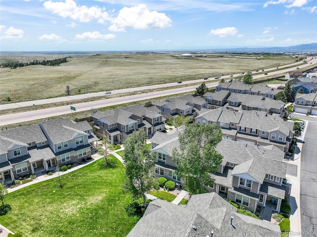 aerial view of residential area