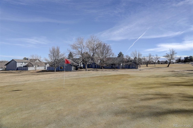 view of yard with a residential view