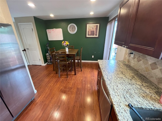 dining room featuring dark hardwood / wood-style floors