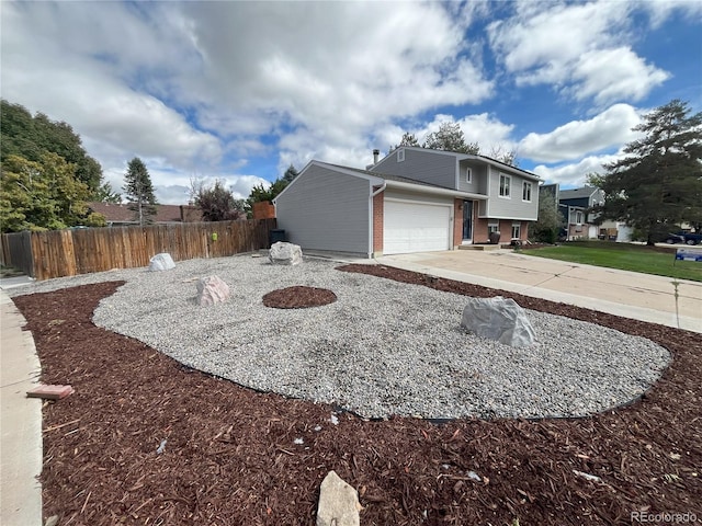 view of home's exterior featuring a garage