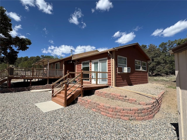 163 Holiday Hills Blvd, Howard, CO 81233 - rear view of property featuring a deck and cooling unit