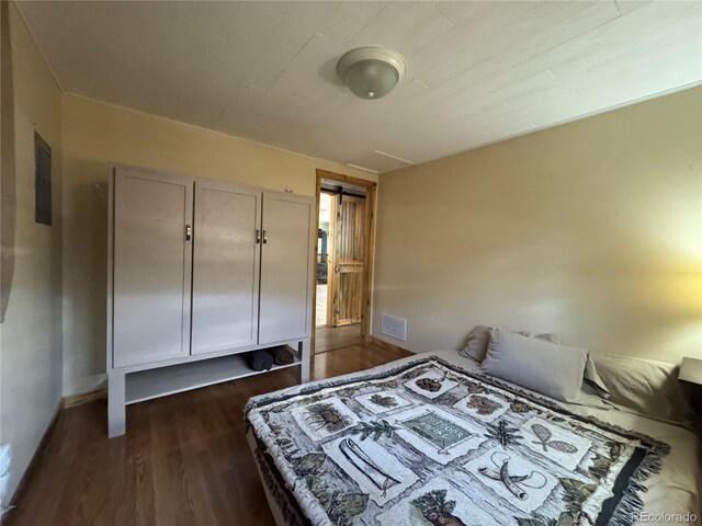 163 Holiday Hills Blvd, Howard, CO 81233 - bedroom featuring dark wood finished floors