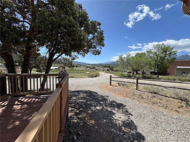 163 Holiday Hills Blvd, Howard, CO 81233 - view of yard featuring a mountain view and fence