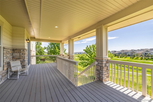 27565 E Nova Pl, Aurora, CO 80016 - wooden porch with a residential view