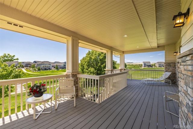 27565 E Nova Pl, Aurora, CO 80016 - wooden deck featuring a residential view