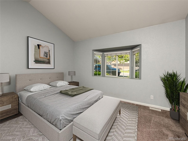 9025 W 79th Way Unit D, Arvada, CO 80005 - bedroom with vaulted ceiling and carpet floors