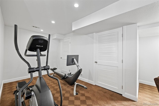 view of exercise room