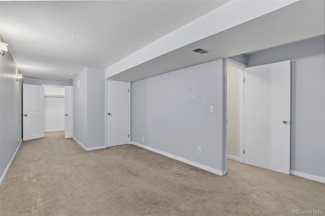 7474 E Arkansas Ave Unit 18-10, Denver, CO 80231 - below grade area with carpet floors and electric panel