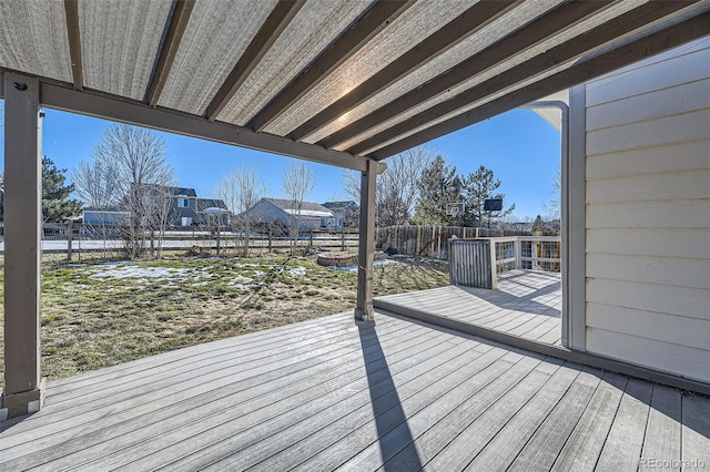 view of wooden terrace