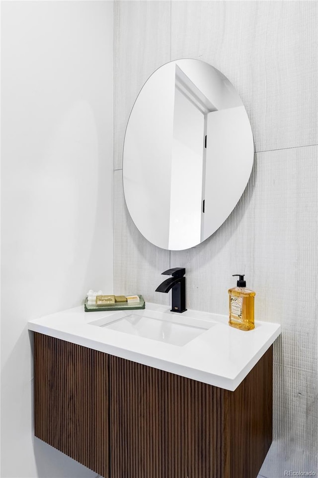 bathroom featuring vanity