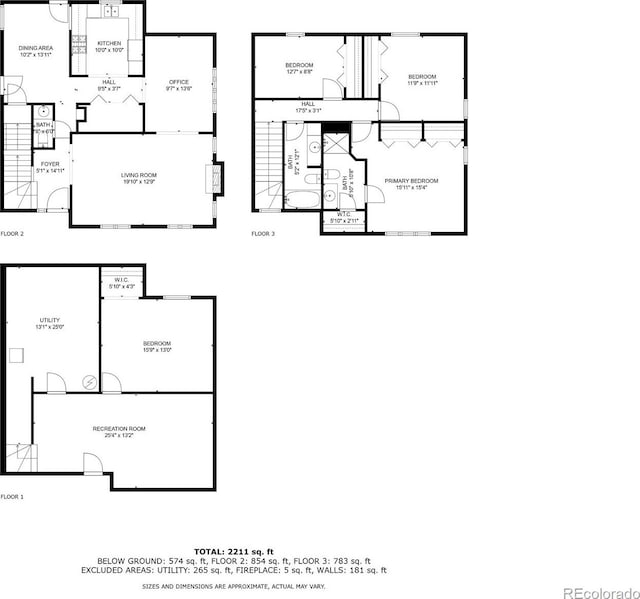 4390 S Sheridan Blvd, Littleton, CO 80123 - view of floor plan / room layout