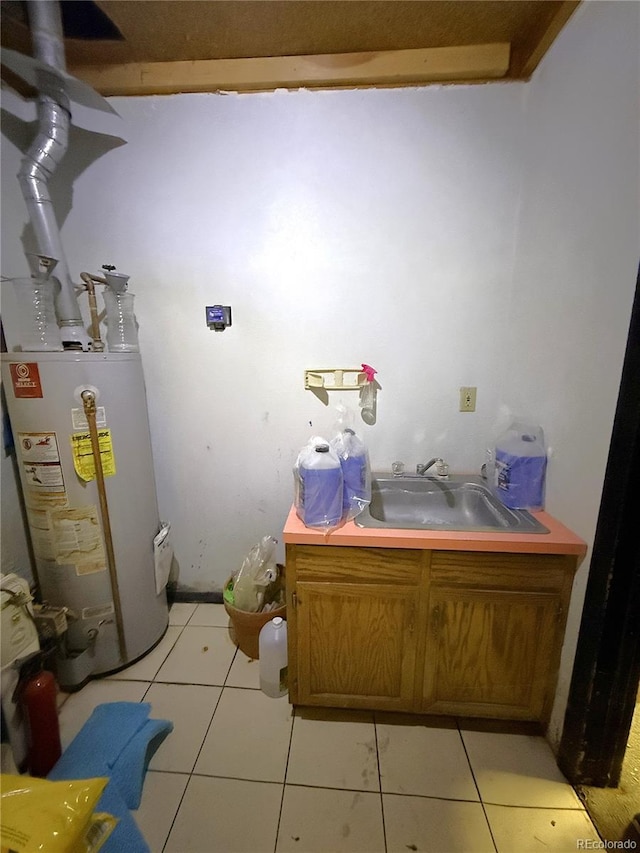 183 E Ave, Limon, CO 80828 - utility room featuring water heater and a sink