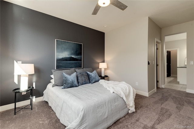 7861 W 51st Ave Unit B, Arvada, CO 80002 - bedroom with carpet flooring and ceiling fan