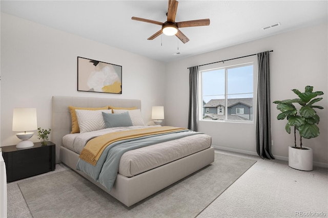 8028 Williams Fork Ave, Littleton, CO 80125 - bedroom with light colored carpet and a ceiling fan