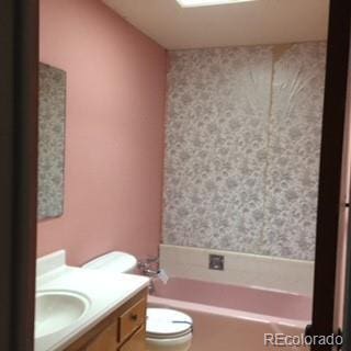 206 Cielo Vista St, Colorado Springs, CO 80911 - full bathroom with vanity and toilet