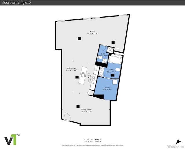 1745 Wazee St Unit 2B, Denver, CO 80202 - floor plan