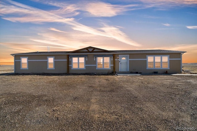 view of ranch-style home