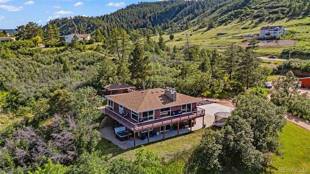 1380 Oak Valley Rd, Sedalia, CO 80135 - view from above of property with a forest