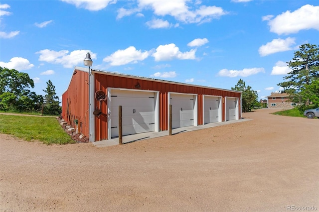 1380 Oak Valley Rd, Sedalia, CO 80135 - view of detached garage
