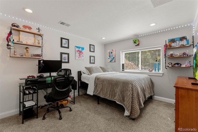 1380 Oak Valley Rd, Sedalia, CO 80135 - bedroom with carpet, a desk, and recessed lighting