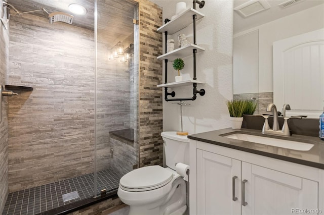 1380 Oak Valley Rd, Sedalia, CO 80135 - bathroom featuring vanity and a shower stall