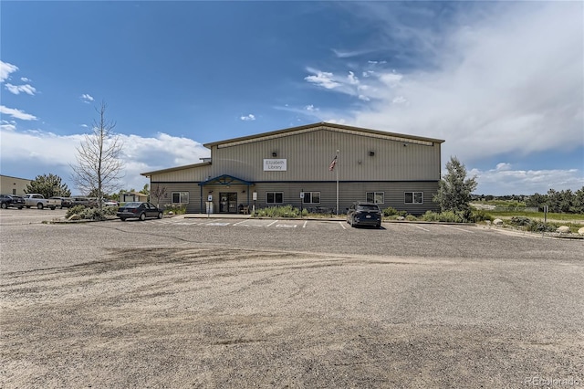 exterior space featuring uncovered parking