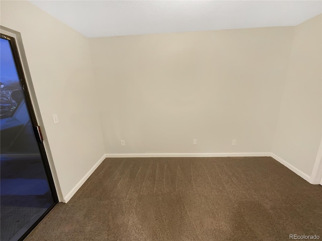 view of carpeted empty room