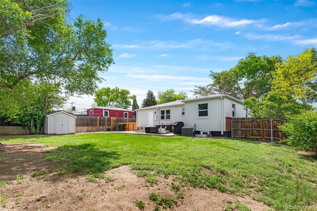 9220 Yucca Way, Thornton, CO 80229 - back of house with central air condition unit and a patio