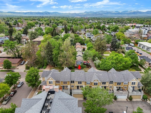 3712 Wolff St, Denver, CO 80212 - aerial perspective of suburban area with mountains