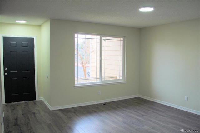 entryway featuring dark hardwood / wood-style flooring