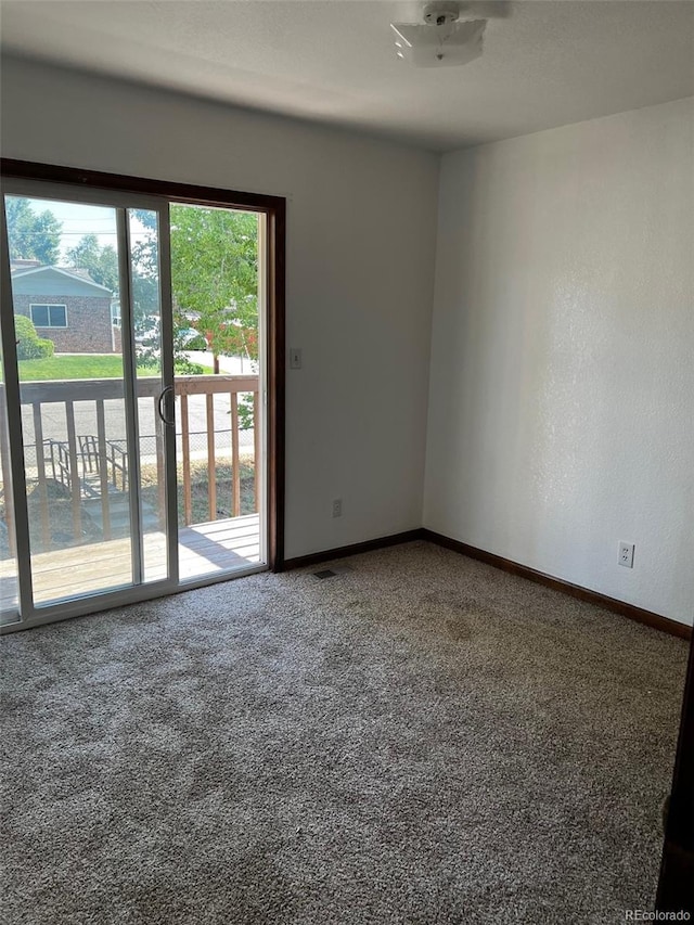 view of carpeted empty room