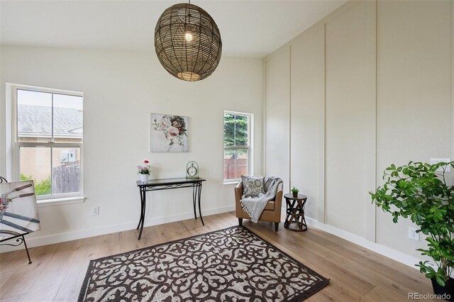 4530 Star Ridge Dr, Colorado Springs, CO 80916 - sitting room with light wood-type flooring and baseboards