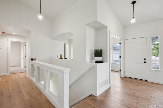 4530 Star Ridge Dr, Colorado Springs, CO 80916 - entryway featuring light wood-type flooring, baseboards, and arched walkways