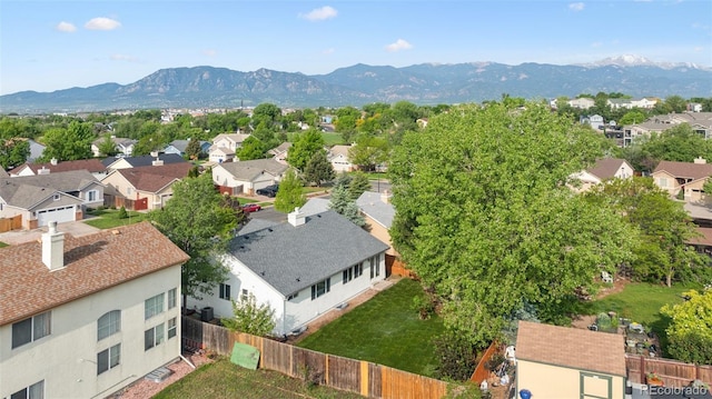 4530 Star Ridge Dr, Colorado Springs, CO 80916 - aerial view of residential area with mountains