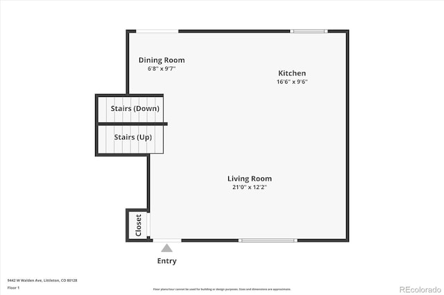 9442 W Walden Ave, Littleton, CO 80128 - view of floor plan / room layout