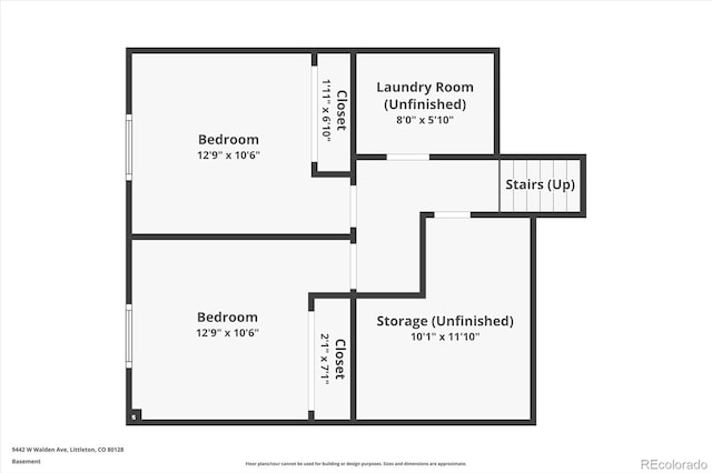 9442 W Walden Ave, Littleton, CO 80128 - view of room layout