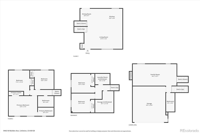 9442 W Walden Ave, Littleton, CO 80128 - view of home floor plan