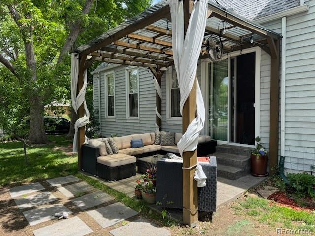 3098 W 39th Ave, Denver, CO 80211 - view of patio / terrace featuring entry steps and an outdoor hangout area