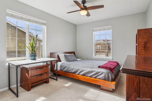 5362 E 140th Pl, Thornton, CO 80602 - bedroom featuring a ceiling fan and light colored carpet